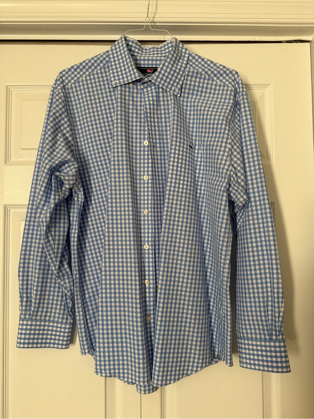 Vineyard Vines Blue and Green Check Dress Shirt